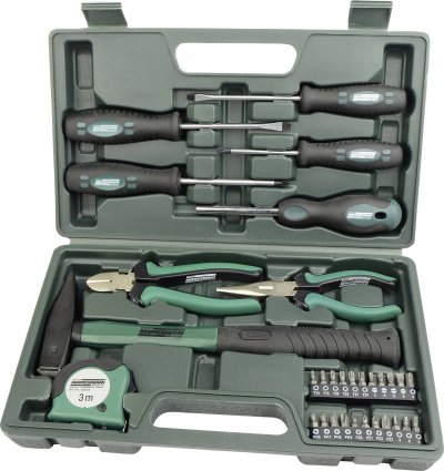 BRUDER MANNESMANN BR&Uuml;DER MANNESMANN Ensemble d'outils, 31 pi&egrave;ces, en coffret