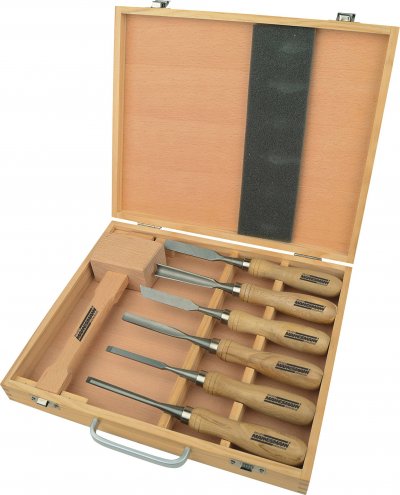 BRUDER MANNESMANN Br&uuml;der Mannesmann Ensemble doutils de sculpture en bois 7 pcs 66107