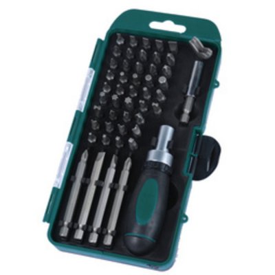 BRUDER MANNESMANN GREEN LINE BR&Uuml;DER MANNESMANN Jeu d'embouts, 49 pi&egrave;ces, dans un coffret