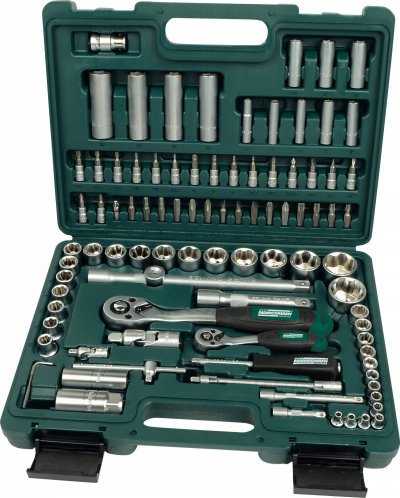 BRUDER MANNESMANN BR&Uuml;DER MANNESMANN Jeu de douilles 1/4' + 1/2', 94 pi&egrave;ces