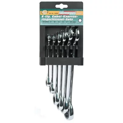 BRUDER MANNESMANN Br&uuml;der Mannesmann Kit de cl&eacute;s mixtes &agrave; cliquet 6 pi&egrave;ces