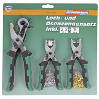 BRUDER MANNESMANN BR&Uuml;DER MANNESMANN Kit de pince &agrave; oeillet et per&ccedil;age rotatif