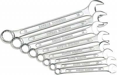 BRUDER MANNESMANN Br&uuml;der Mannesmann M 130-08 DIN Jeu de cl&eacute;s mixtes 8 pi&egrave;ces 8 - 19 mm