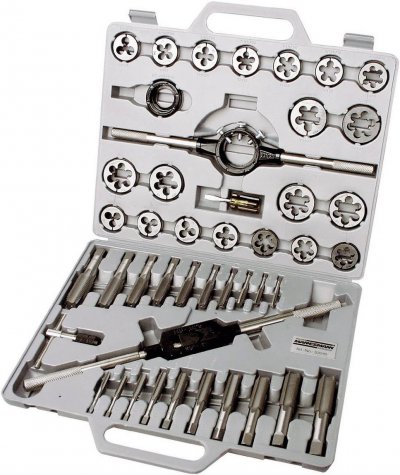 BRUDER MANNESMANN Br&uuml;der Mannesmann M53245 Coffret de tarauds et fili&egrave;res 45 pi&egrave;ces