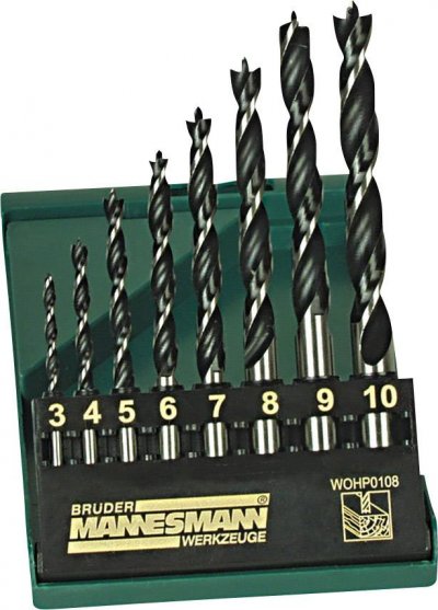 BRUDER MANNESMANN Br&uuml;der Mannesmann M54308 Jeu de forets pour le bois 8 pi&egrave;ces 1 pc(s)