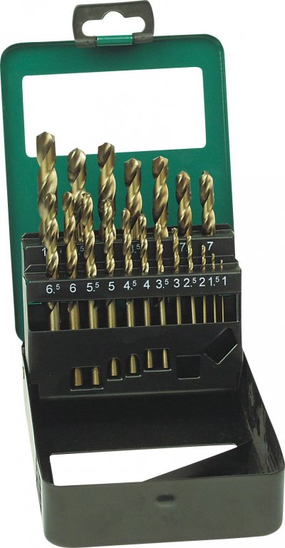 BRUDER MANNESMANN Br&uuml;der Mannesmann M54319 Jeu de forets pour le m&eacute;tal 19 pi&egrave;ces 1 pc(s)