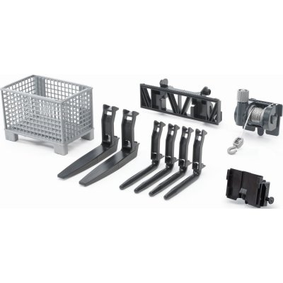 BRUDER  Pallet, Cable Winch and Forks Accessory Set