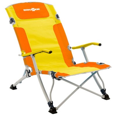 BRUNNER  Bula XL - Si&egrave;ge camping - jaune/orange