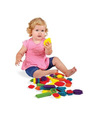 GENERIQUE BSM Edushape- B&eacute;b&eacute; Brix 18 Mois-Blocs de Construction Color&eacute;s Jeu Premier Age, Ed 997036
