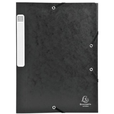 EXACOMPTA Bte De Class. Cartobox Dos 40mm Cte Lustr&eacute;e A4 Noir