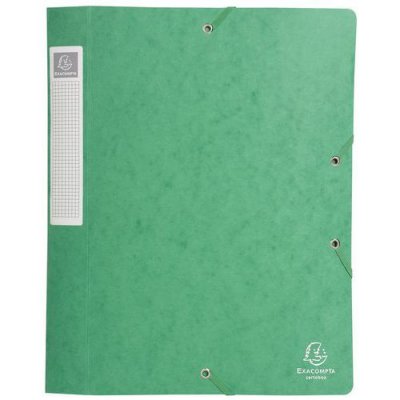 EXACOMPTA Bte De Class. Cartobox Dos 40mm Cte Lustr&eacute;e A4 Vert