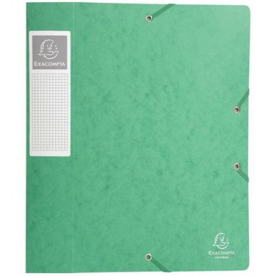 EXACOMPTA Bte De Class. Cartobox Dos 60mm Cte Lustr&eacute;e A4 Vert