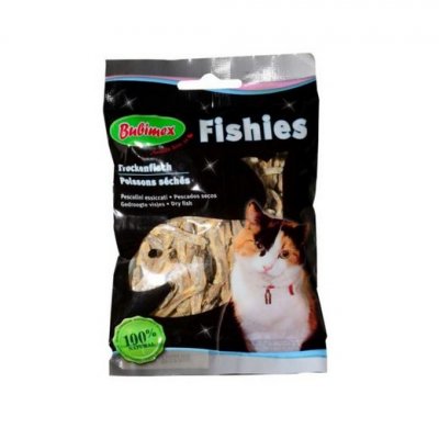 BUBIMEX  Poissons S&eacute;ch&eacute;s Friandise pour Chat 50 g - Lot de 6