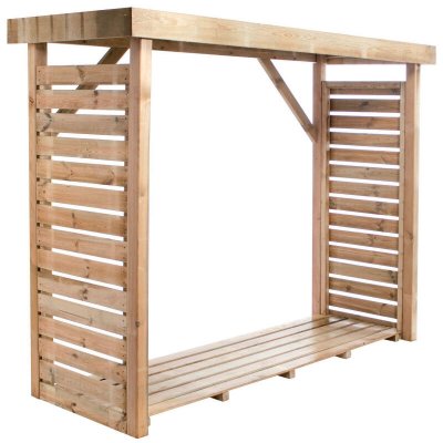 CERLAND B&ucirc;cher en bois DALLAS 2,8m3, avec toiture plate et plancher