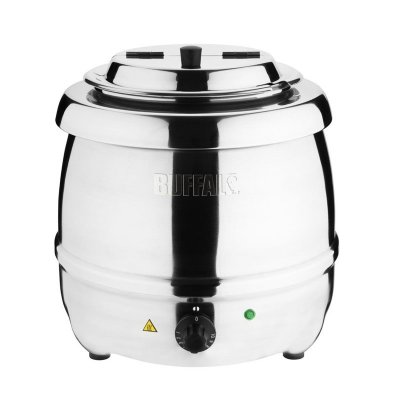 BUFFALO  Bouilloire &agrave;&nbsp;soupe en acier inoxydable 10 l 360 x 345 mm