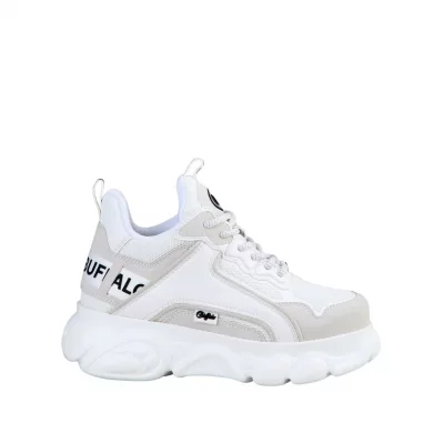 BUFFALO  pour femme. Trainers CLD Chai Street low white, beige -Platfor