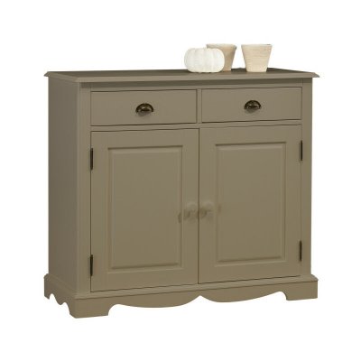 Buffet 2 portes 2 tiroirs taupe 802