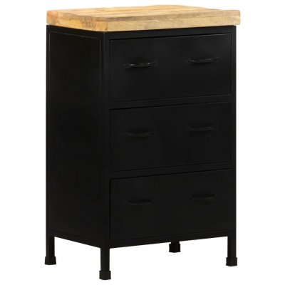Buffet 47x35x76 Cm Bois De Manguier Brut Vidaxl