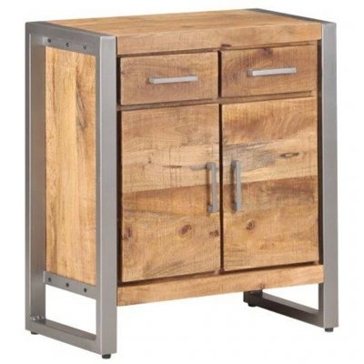 Buffet 60x35x72 Cm Bois De Manguier Brut Vidaxl
