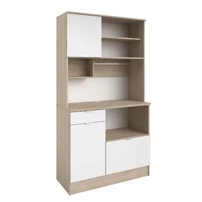 Buffet de cuisine - BECOOL -  1002 x 1857 x 453 cm - Ch&ecirc;ne / Blanc - PARISOT 