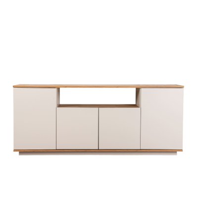 Buffet En Bois ""arista"" - 180 X 44 X 75 Cm - Beige
