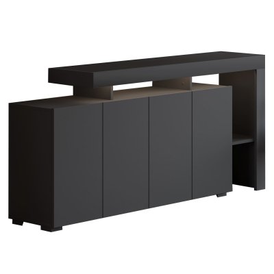Buffet en bois ""Beliz"" - 170 x 35 x 80 cm - Anthracite