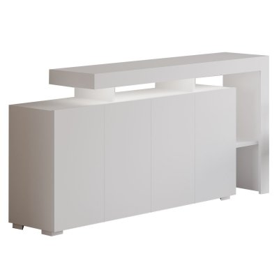 Buffet en bois ""Beliz"" - 170 x 35 x 80 cm - Blanc