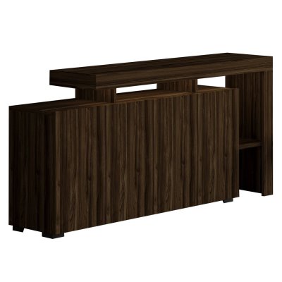 Buffet en bois ""Beliz"" - 170 x 35 x 80 cm - Noyer