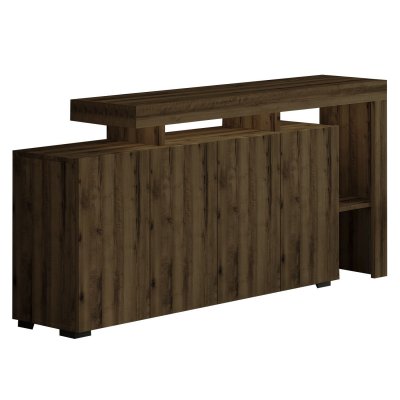 Buffet En Bois ""beliz"" - 170 X 35 X 80 Cm - Noyer Antique