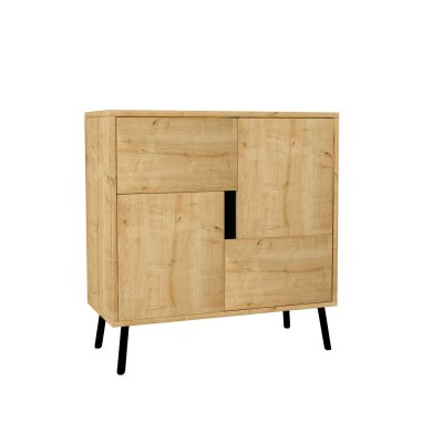 Buffet en bois ""Darien"" - 76 x 35 x 79 cm - Beige