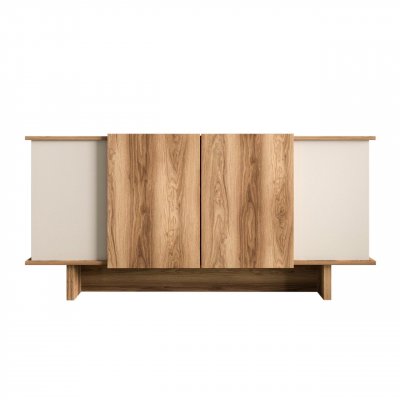Buffet en bois ""Diana"" - 180 x 40 x 81 cm - Beige