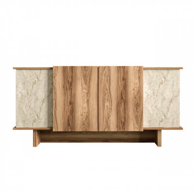 Buffet En Bois ""diana"" - 180 X 40 X 81 Cm - Travertin