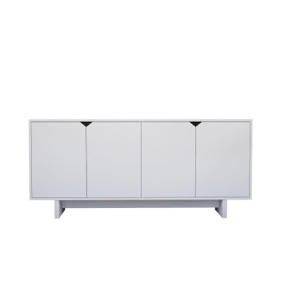 Buffet En Bois ""doruk"" - 180 X 40 X 81 Cm - Blanc