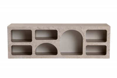 Buffet en bois Ferlis - 160 x 40 x 51 cm - Travertin