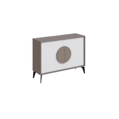 Buffet En Bois ""gora"" - 110 X 36 X 82 Cm - Moka L&eacute;ger