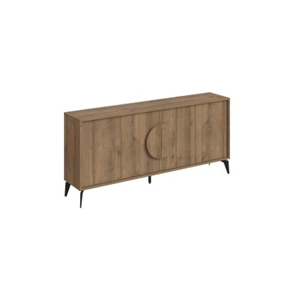 Buffet En Bois ""gora Wide"" - 180 X 36 X 82 Cm - Marron
