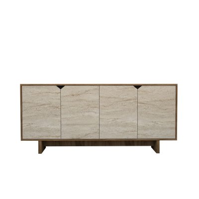 Buffet en bois ""Istemi"" - 180 x 40 x 81 cm - Travertin