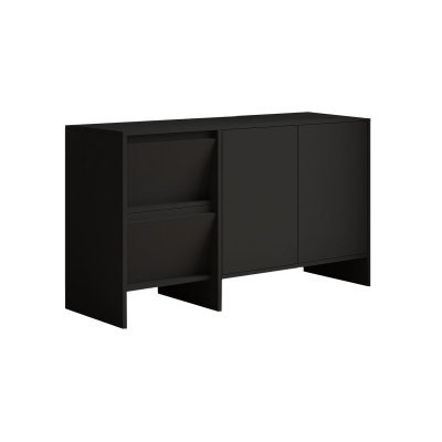 Buffet En Bois ""laris 130"" - 130 X 44 X 82 Cm - Noir