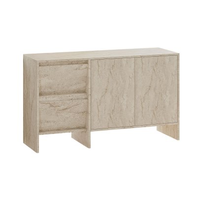 Buffet en bois Laris 130 - 130 x 44 x 82 cm - Travertin