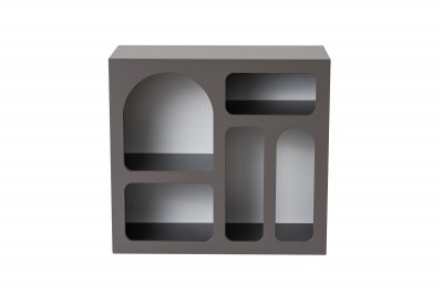Buffet En Bois ""lessa"" - 80 X 37 X 74 Cm - Gris Anthracite