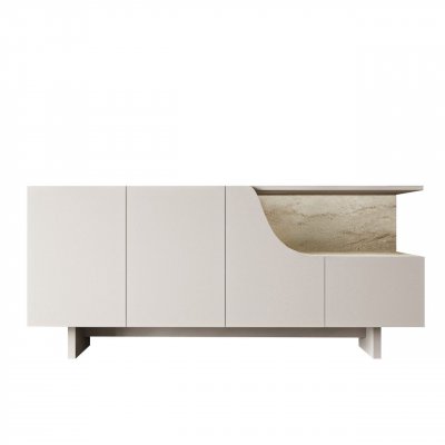 Buffet en bois ""Line"" - 180 x 40 x 81 cm - Beige