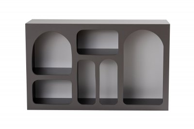 Buffet En Bois ""liva 120"" - 120 X 37 X 74 Cm - Gris Anthracite