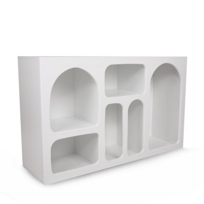 Buffet en bois ""Liva"" - 120 x 37 x 74 cm - Blanc