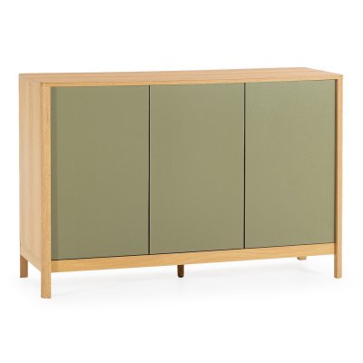 Buffet Nassau 3 Portes Effet Ch&ecirc;ne/vert