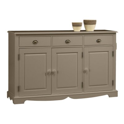 Buffet taupe 3 portes 3 tiroirs 803