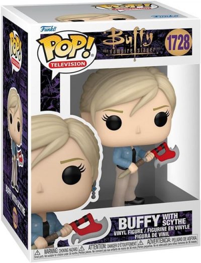 FUNKO Buffy contre les vampires - Figurine POP! Buffy w/Scythe 9 cm
