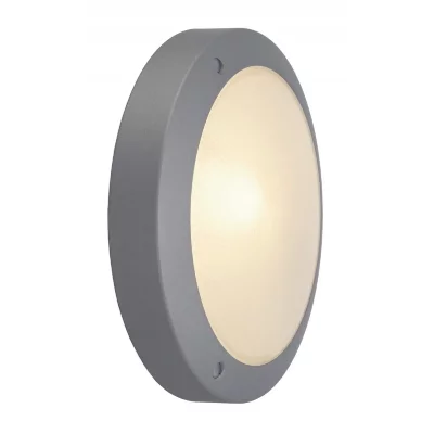 SLV Bulan applique, ronde, gris argent, e14, max. 60w, verre satin&eacute;