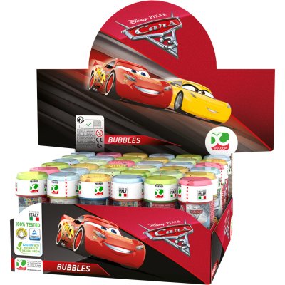  Bulle de savon CARS 60 ml en display de 36 flacons