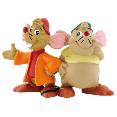 BULLYLAND  - B12502 - Figurine Gus Et Jack - Cendrillon Disney - 6 cm
