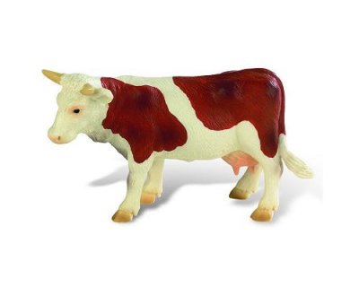 BULLYLAND  - B62610 - Figurine Vache Marron Blanche Fanny - 13 cm